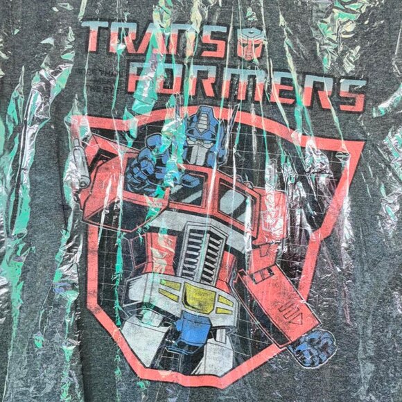 Transformers Optimus Prime short sleeve grey heather size XL men/unisex licensed - Picture 2 of 2